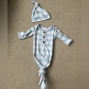 Caden Lane knotted Gown with Hat